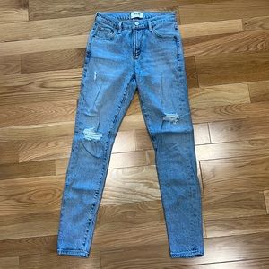 Agolde Sophie distressed ankle jeans